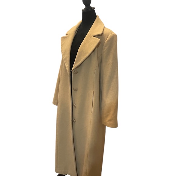 Chadwicks vintage full-length single breast camel-colored wool coat,Large - Picture 3 of 9